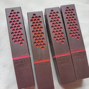 4 Burt's bees lipsticks-NWT-made in US